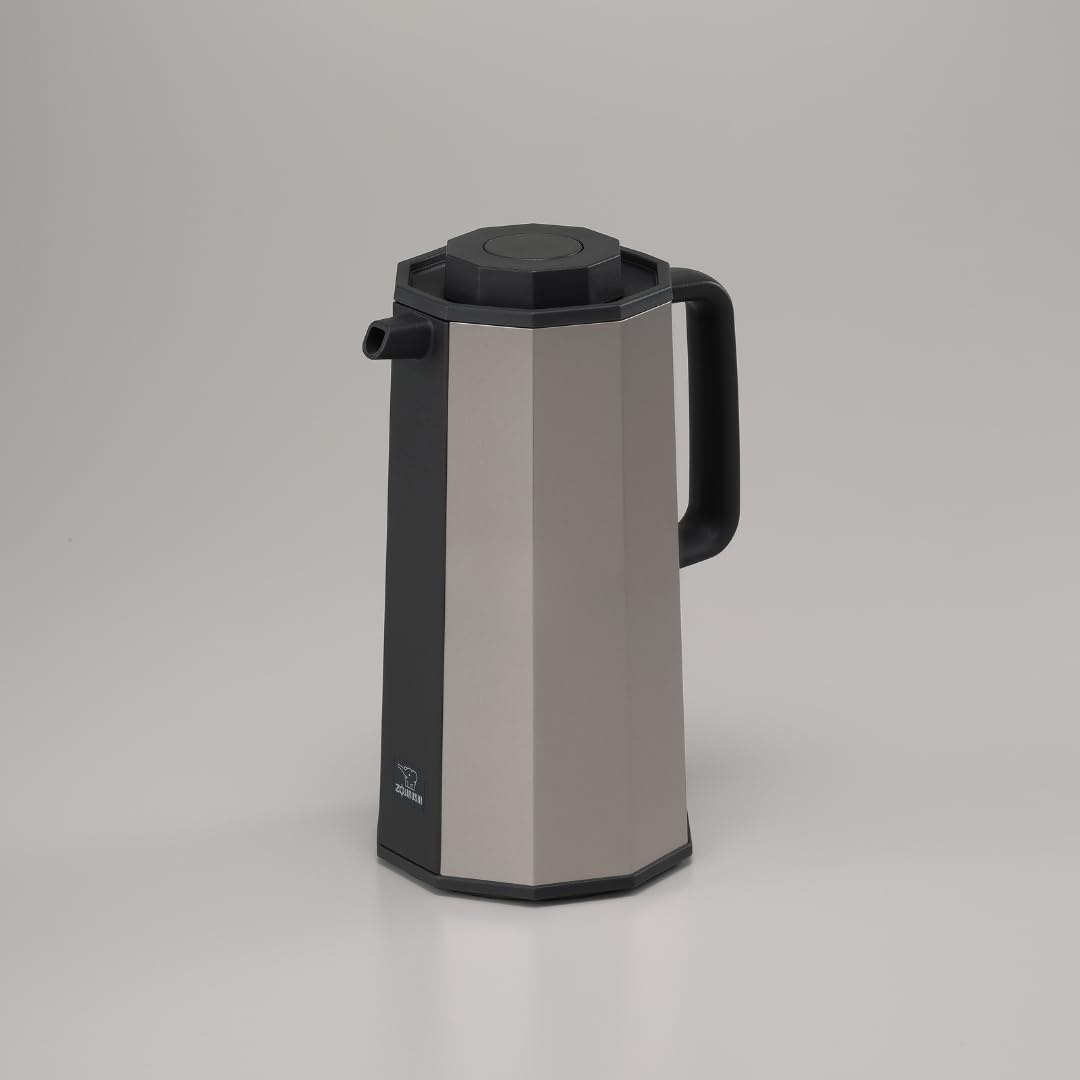 Zojirushi AH-EAE10RA Glass Vacuum Carafe, 1.0 Liter, Red(Silver)