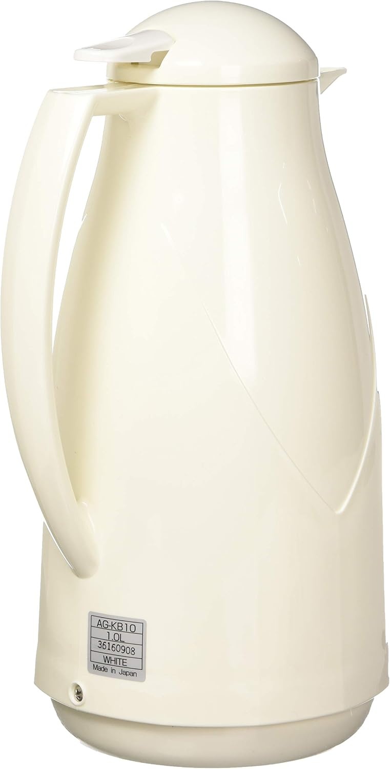 Zojirushi Euro Carafe, 1 Liter, Plastic, White, Made in Japan(White)