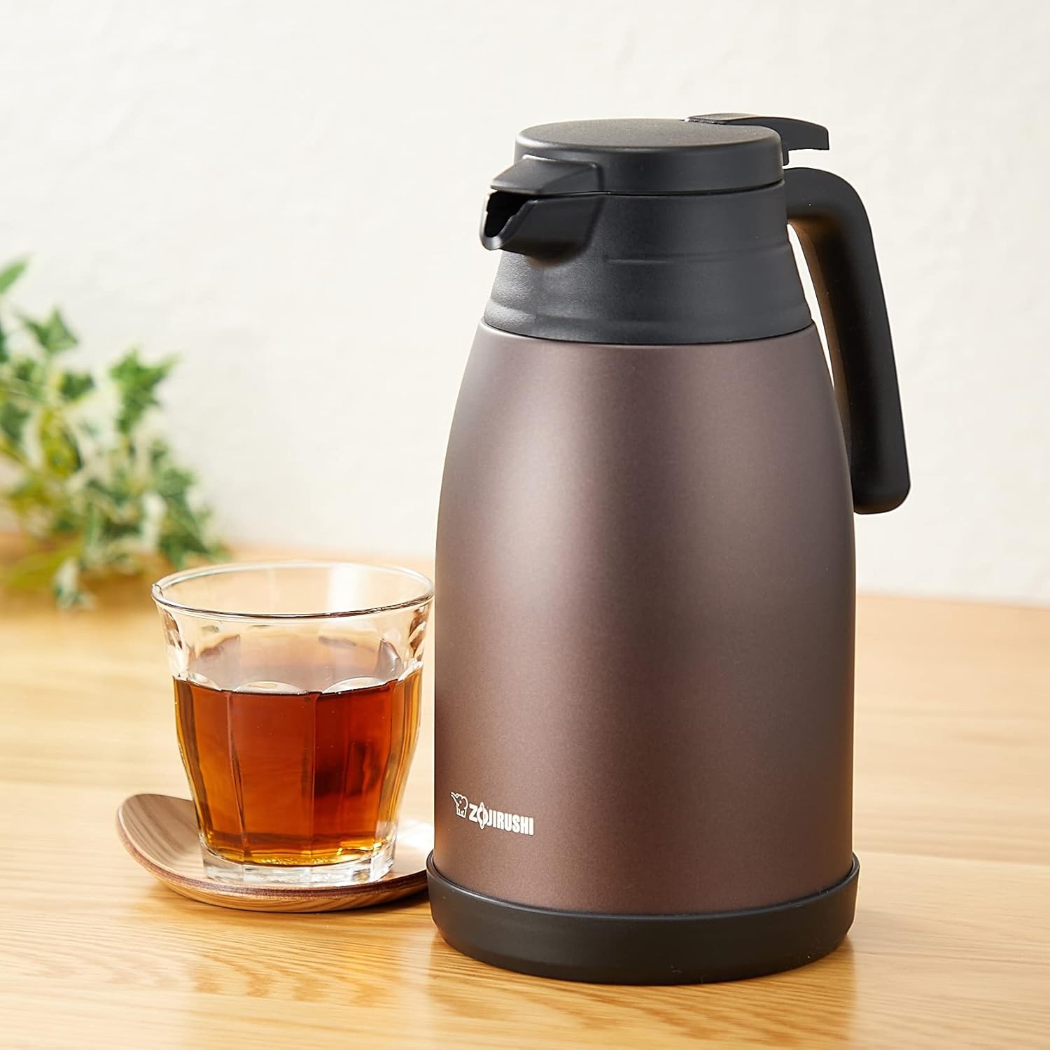 Zojirushi SH-RA15XA Stainless Steel Vacuum Carafe, 1.5 L, Stainless(Brown)