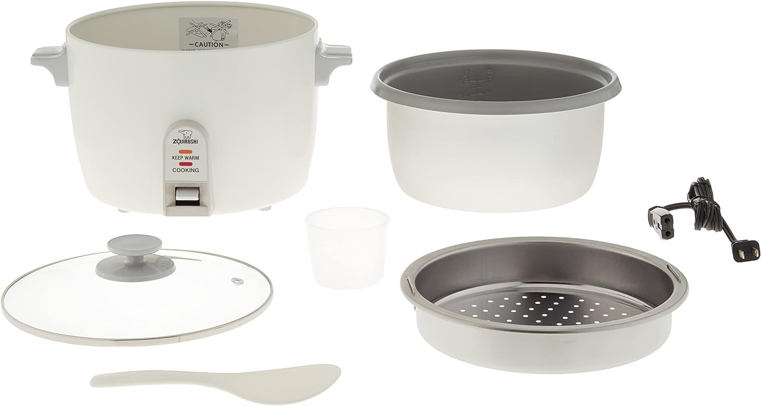Zojirushi 3 Cup Rice Cooker/Steamer ( White)(10 cup)