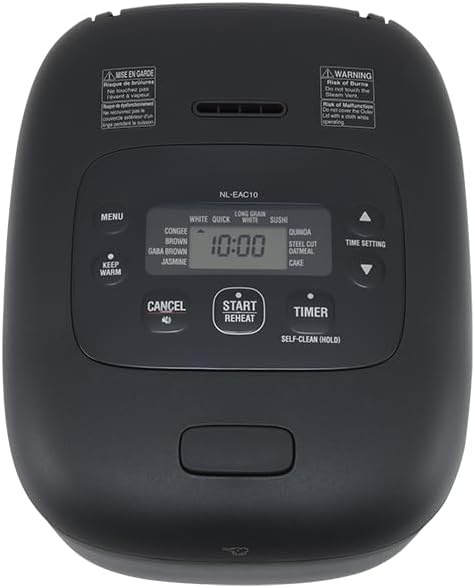 Zojirushi NL-EAC10WA Micom Rice Cooker & Warmer 5.5 Cups, White(Black)