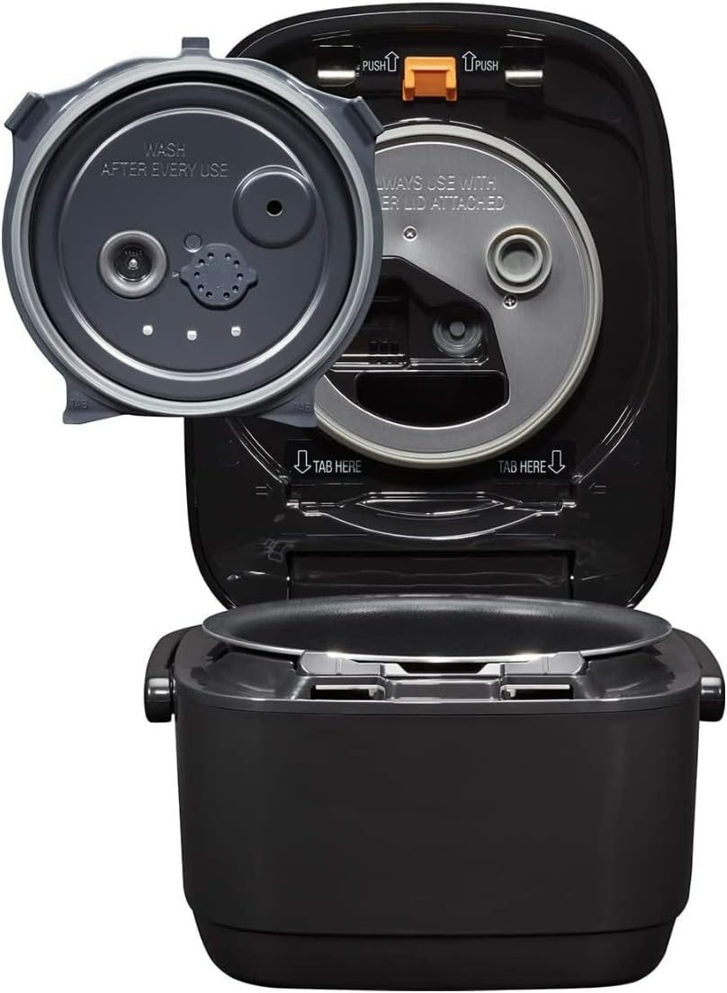 Zojirushi NW-JEC10BA Pressure Induction Heating (IH) Rice Cooker & Warmer, 5.5-Cup, Made in Japan(10-Cup)