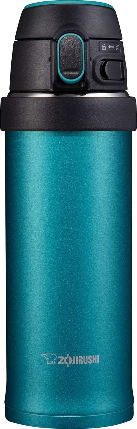 Zojirushi SM-QHE60GK, Flip-and-Go Stainless Mug, 20-Ounce, Teal(Teal)