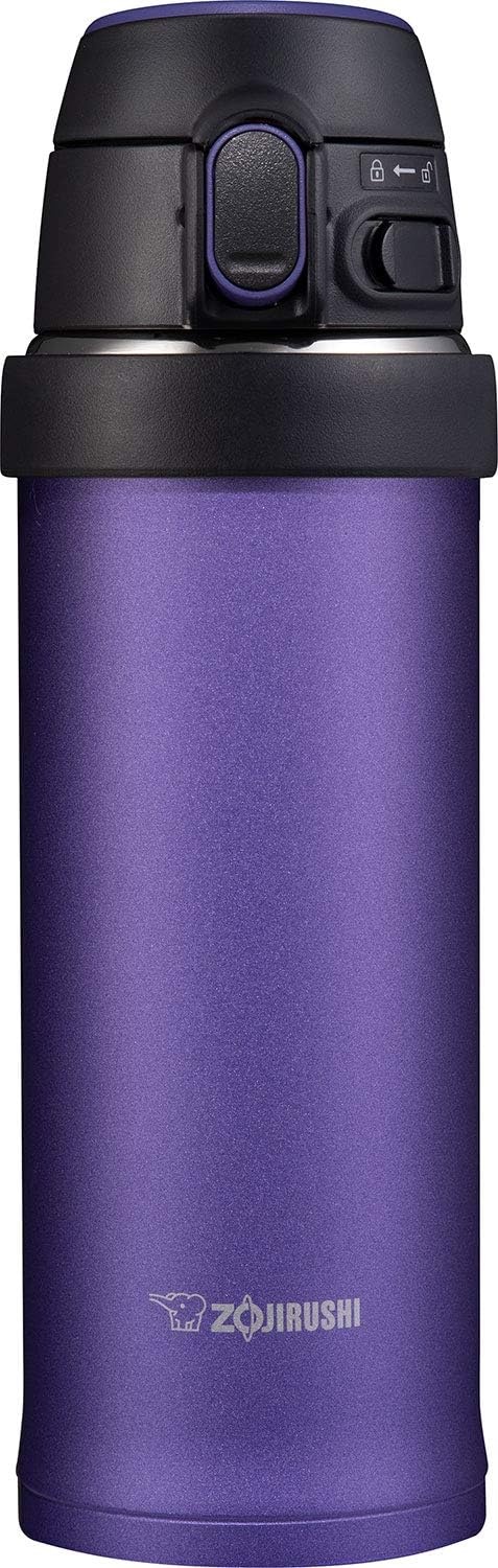 Zojirushi SM-QHE60GK, Flip-and-Go Stainless Mug, 20-Ounce, Teal(Purple Dusk)