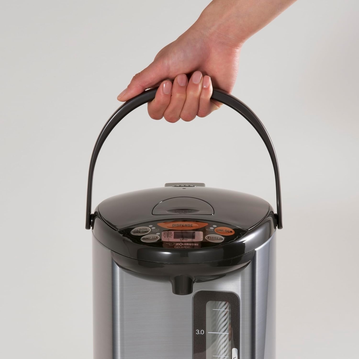 Zojirushi CD-WCC30 Micom Water Boiler and Warmer (101 oz, Silver Dark Brown)(4.2 Quarts)