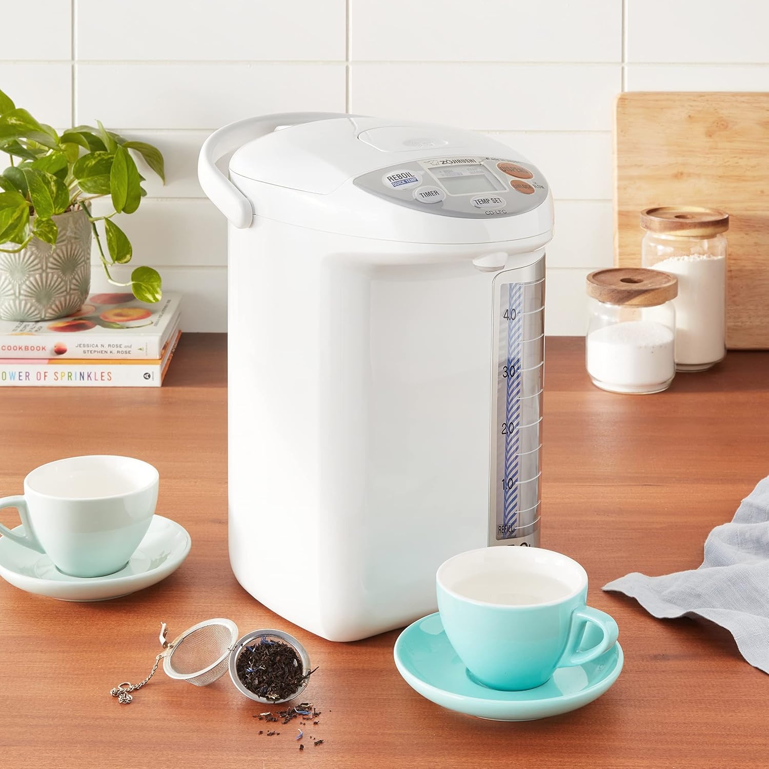 Zojirushi CD-LFC30 Panorama Window Micom Water Boiler and Warmer, 101 oz/3.0 L, White(5.3 Quarts)
