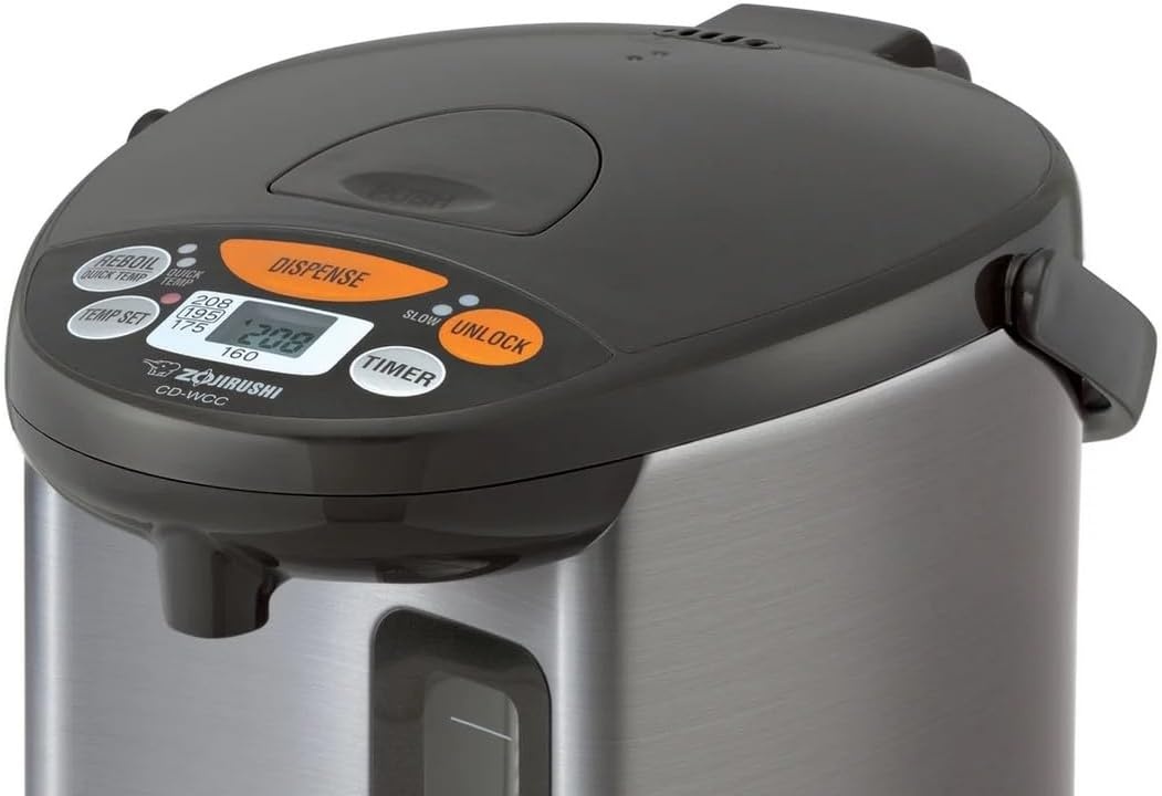 Zojirushi CD-WCC30 Micom Water Boiler and Warmer (101 oz, Silver Dark Brown)(3.2 Quarts)