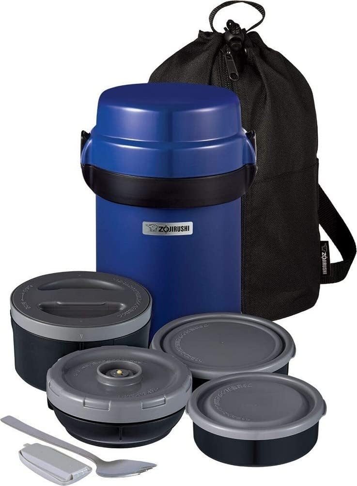 Zojirushi SL-JBE14BZ Mr. Bento Stainless Lunch Jar 41 Oz Carbon Black(Blueberry)
