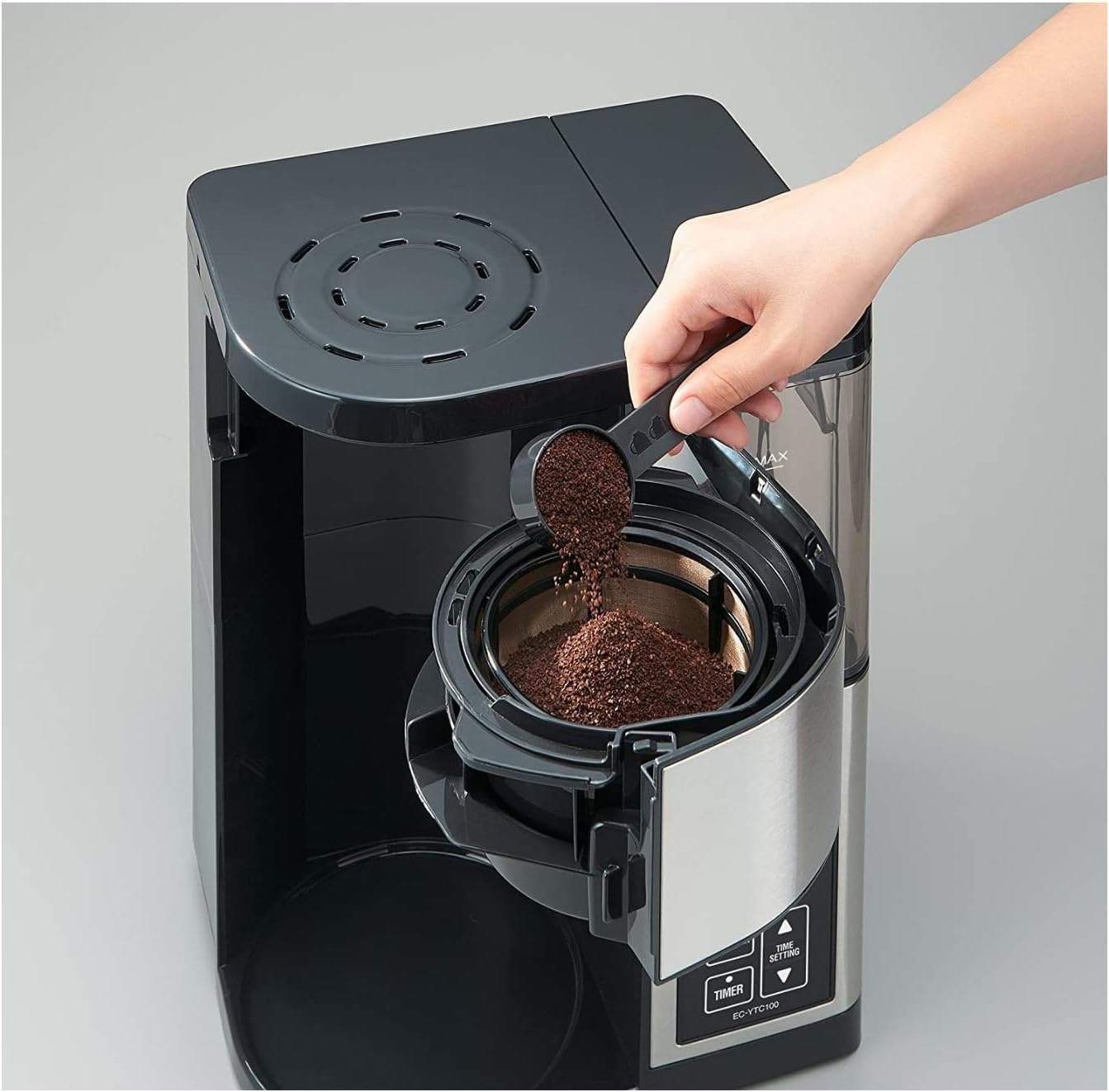 Zojirushi EC-YTC100XB 10-Cup Coffee Maker (Stainless Steel/Black)(10-Cup)