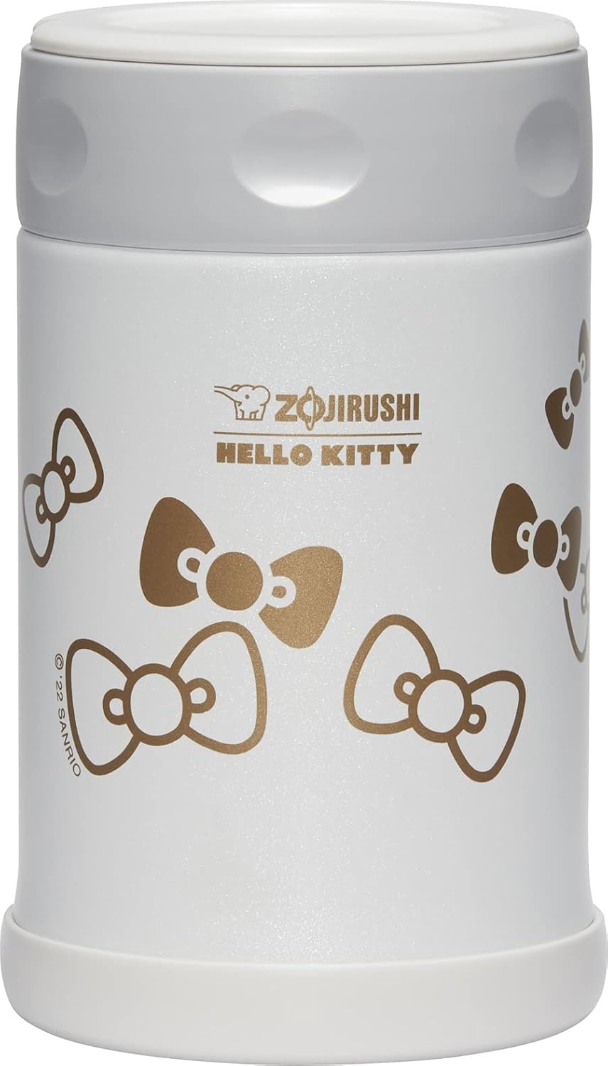Zojirushi X Hello Kitty 17 Oz Stainless Steel Food Jar, Black (Black) | Stainless steel construction(White)