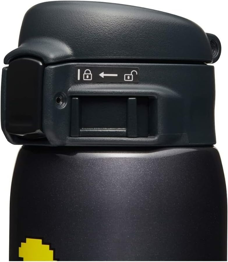 Zojirushi Stainless Steel Mug, 20 ounce, Vivid Orange(PAC-MAN Black)
